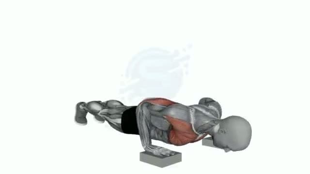 Flexiones inclinadas: posición del ejercicio