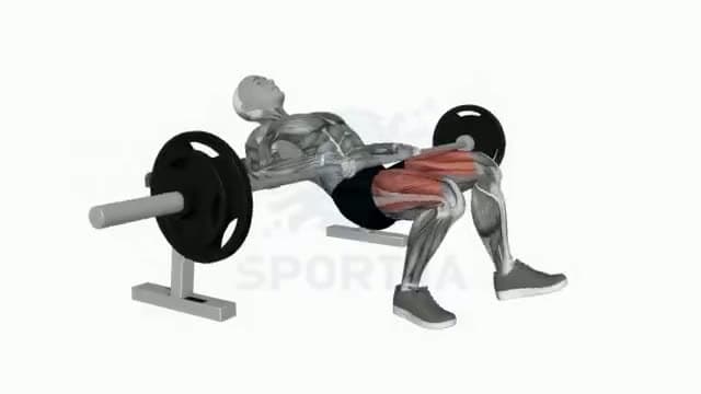 Hip thrust a una pierna: posición del ejercicio