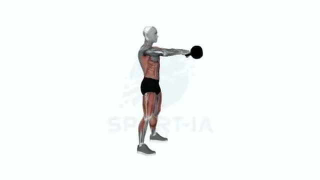 Kettlebell swing: posición del ejercicio