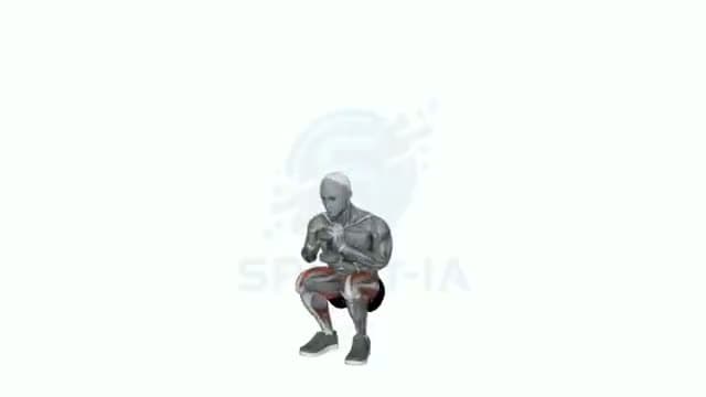 Sentadilla goblet: posición del ejercicio