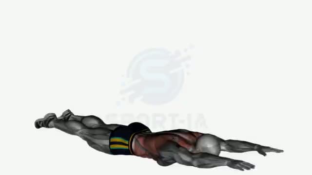 Superman: posición del ejercicio