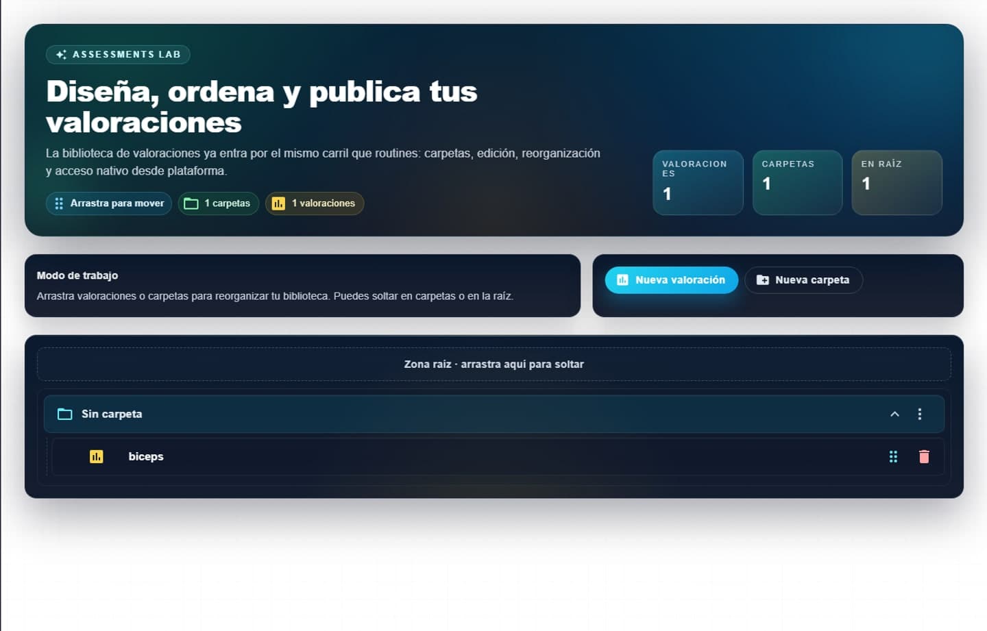 Biblioteca profesional de valoraciones en Sport-IA